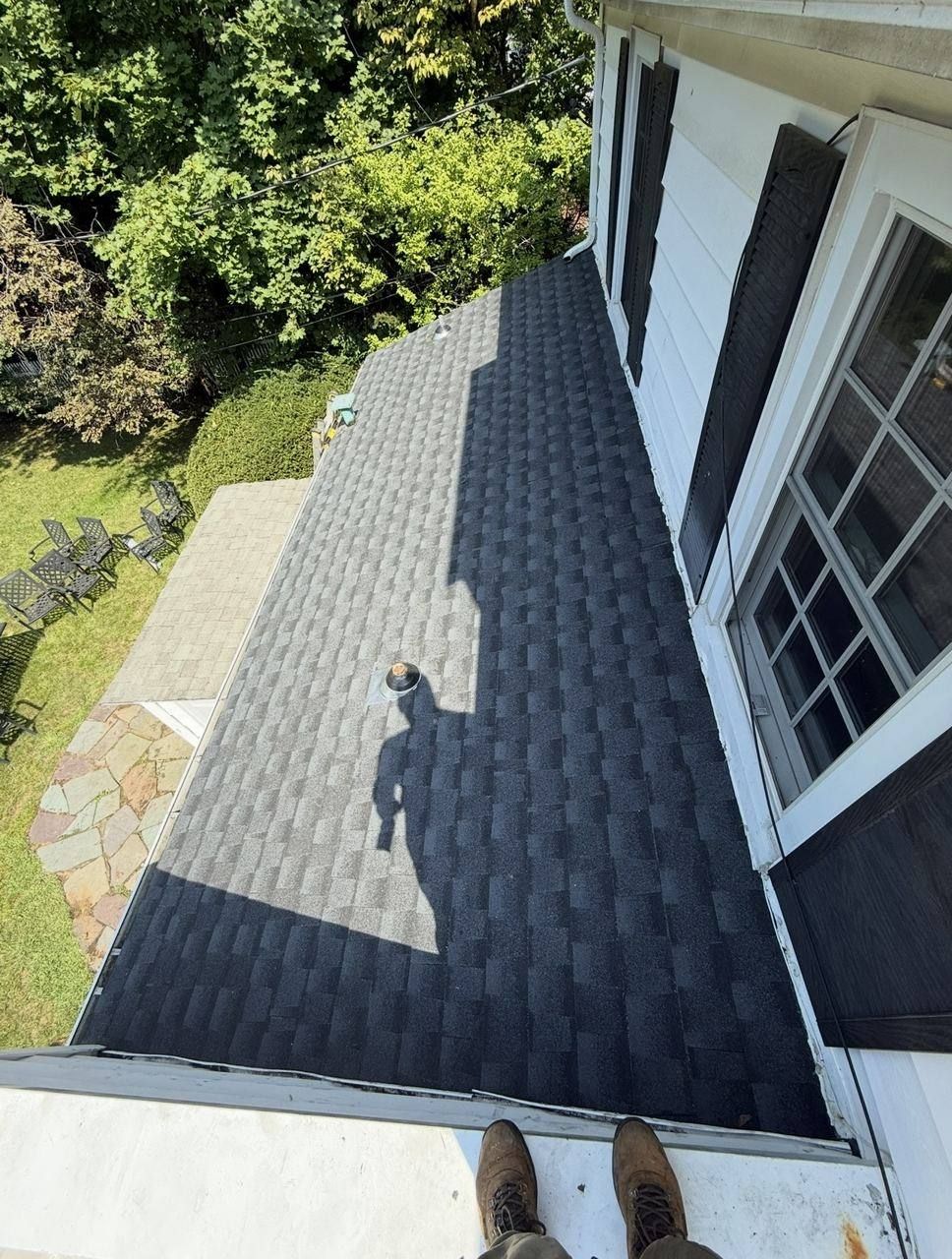 New roof over synthetic underlayment - after